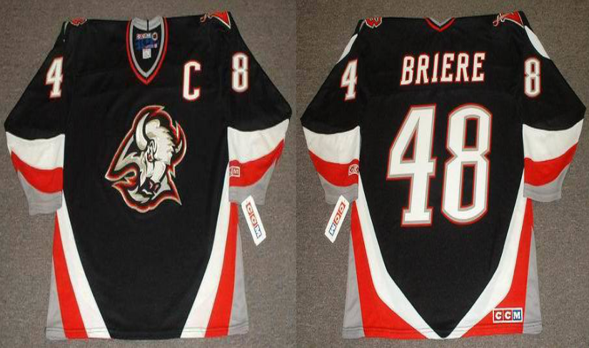 2019 Men Buffalo Sabres 48 Briere black CCM NHL jerseys